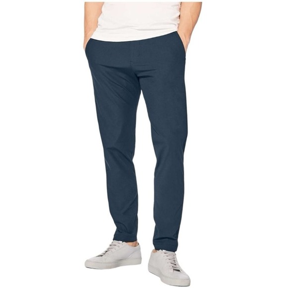 Lululemon Men's Commission Pant Slim Warpstreme‎ Blue Size 28 Activewear Casual - Picture 1 of 14